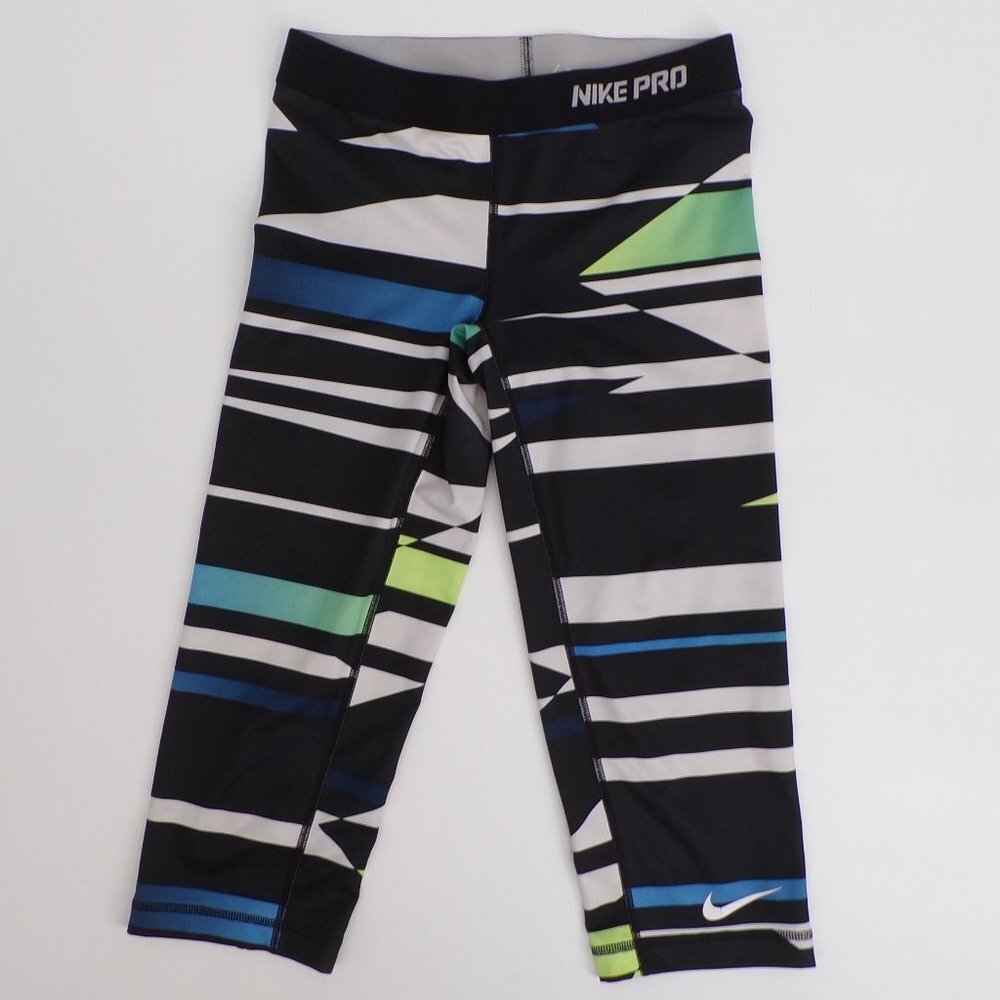 Nike Pro Dri-Fit Women's Size Small Cropped Multi Color Cropped Leggings